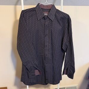 Johnston & Murphy tailored fit button down shirt - size large